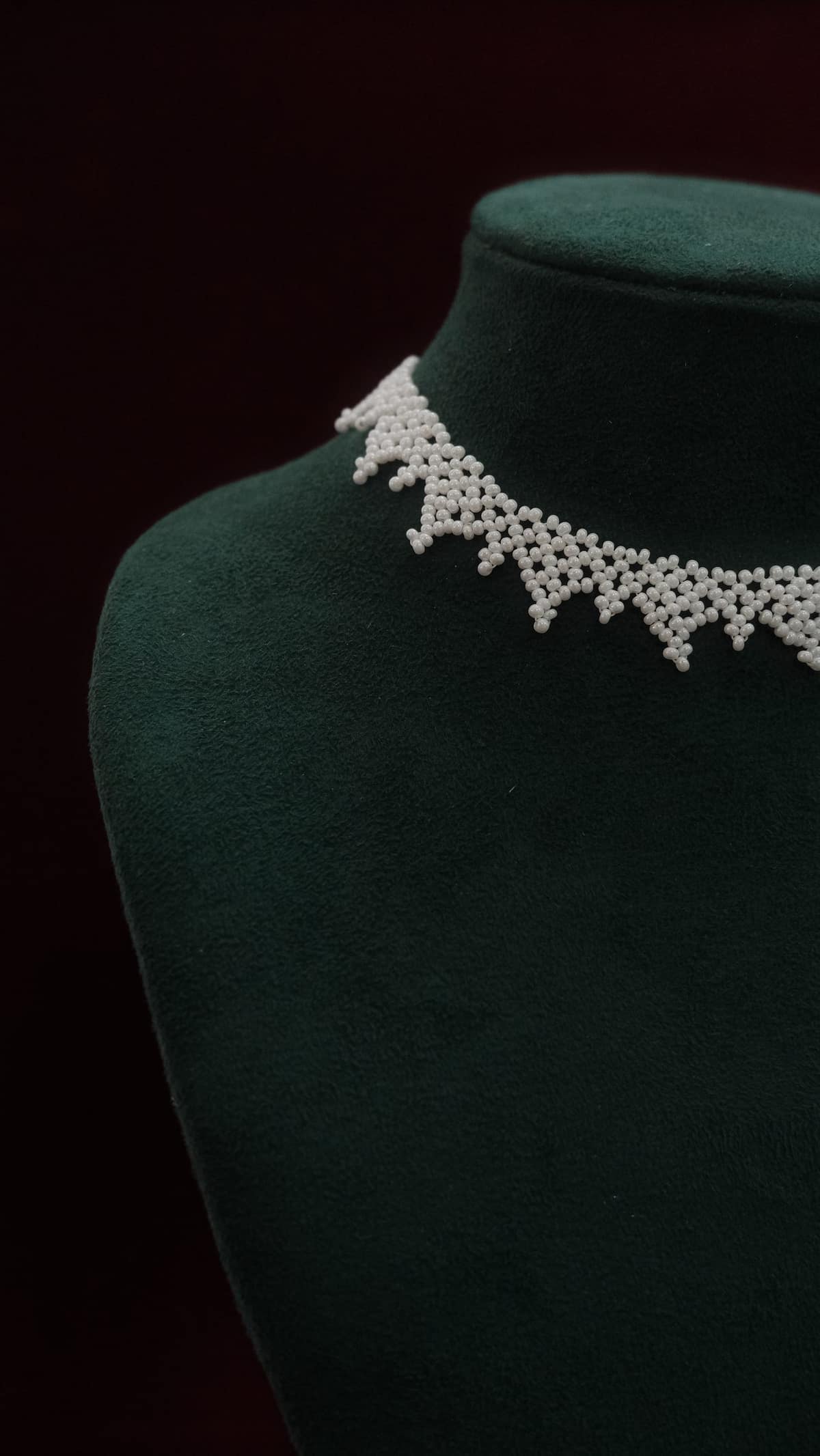 The Lace Choker in Pearl